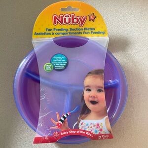 Nuby Fun Feeding Section Plates